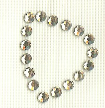 Hot Fix Rhinestone Letter D